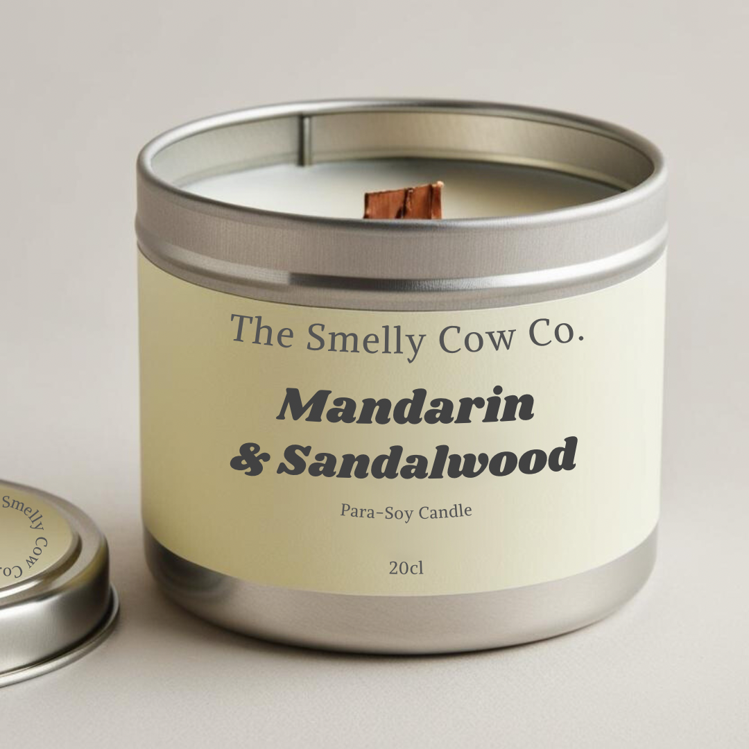 Mandarin & Sandalwood Wood Wick Candle
