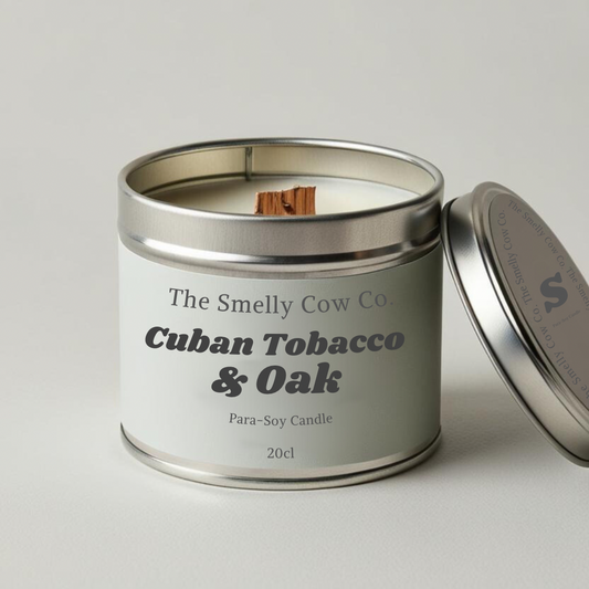 Cuban tobacco & oak wood wick candle