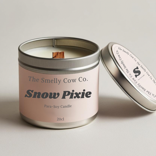 Snow pixie wood wick candle