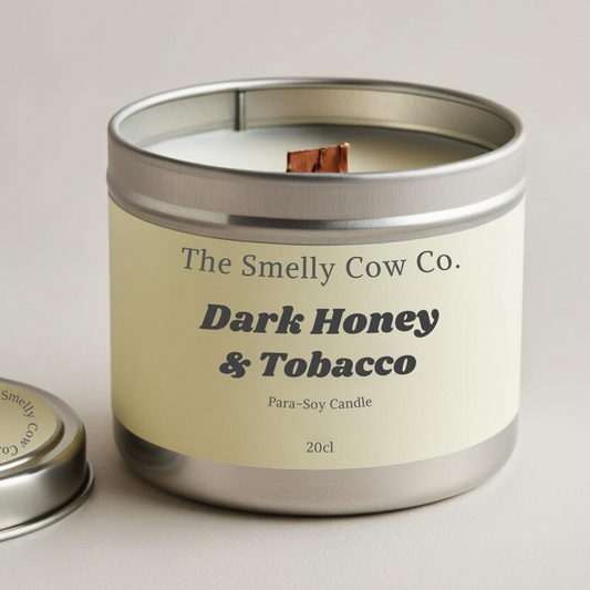 Dark Honey & Tobacco wood wick candle