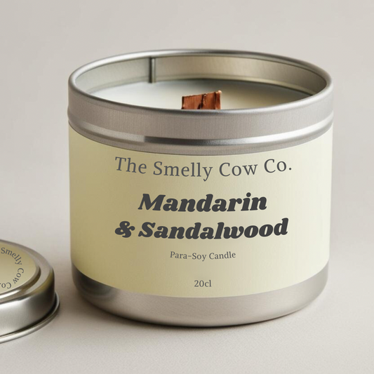 Mandarin & Sandalwood Wood Wick Candle